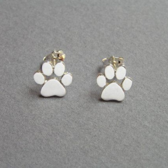 ❤️4 for $20 Sale❤️  Paw Earrings in Sliver/Gold - Picture 2 of 3